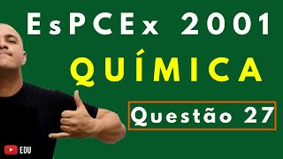 EsPCEx 2001  Tema DENSIDADE E CONCENTRAÇÃO SOLUÇÕES  Questão 27 Química [upl. by Alford]