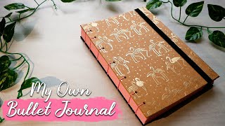 ✨Making my Own Bullet Journal  DIY Pink Notebook  how to make a bullet journal [upl. by Aubert594]