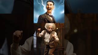 Nikola Tesla Versus Albert Einstein A Scientific Showdown AI art [upl. by Arbuckle]