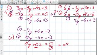 Finding a Line of Intersection Between 3 Planes Grade 12 Calculus and Vectors Lesson 9 4 71013 [upl. by Adrahc204]