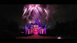 Wondrous Journeys Fireworks Spectacular From The Sleeping Beauty Castle Viewing Area At Disneyland [upl. by Inaj]