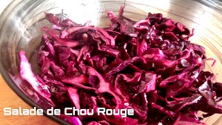 Comment faire une Salade de Chou Rouge 💯 [upl. by Kemppe]