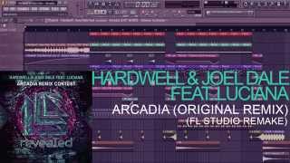 Hardwell  Joel Dale feat Luciana  Arcadia Fl Studio Remake  FLP [upl. by Yumuk]