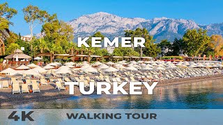 4K Kemer Turkey  Walking Tour 2022  Mediterranean Coast 2022 [upl. by Stephi]