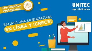 Estudiar una Licenciatura en Línea para crecer profesionalmente  UNITEC [upl. by Leesen948]