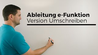 Ableitung eFunktion Schar 200eat1eat Teil 1 Version Umschreiben  Mathe by Daniel Jung [upl. by Maddock676]