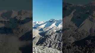 Winter Scene in Samoëns and the Grand Massif Ski Area mountains samoens skiing travel [upl. by Ardnasac]