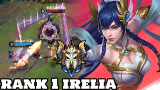 Wild Rift Irelia  Top 1 Irelia Gameplay Rank Sovereign [upl. by Idou]