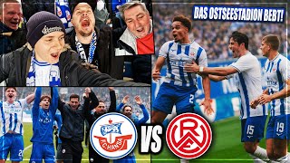 TORFESTIVAL OHNE CHEFTRAINER UND ALLE ESKALIEREN Hansa Rostock  Rot Weiss Essen Stadion Vlog [upl. by Anhavas747]