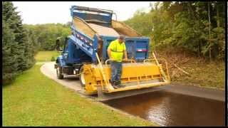 R1 Aggregate Chip Spreader on road [upl. by Mcfarland28]