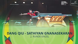 Dang Qiu  Sathiyan Gnanasekaran I 2 Runde Einzel I WM 2023 in Durban [upl. by Airpal588]