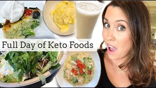 FULL DAY OF EATING KETO Ketogenic amp EASY LOW CARB RECIPES  Ashley Salvatori [upl. by Esirehc]