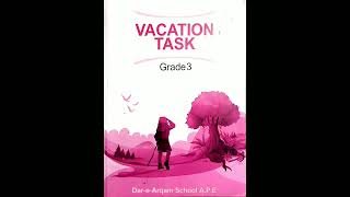 Summer Task  Grade 3 Maths DareArqam school APE [upl. by Violeta]