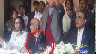 Funny Moments During Asif Zardari Press Conference [upl. by Anitniuq]