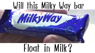 Does a Milky Way Float In Milk like in the Old Adverts [upl. by Rori]