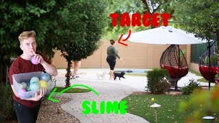 SLIME BALLOONS PRANK ON JAMILEH SHE GOT SO MAD [upl. by Lynsey898]