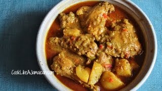 Jamaican Curry Chicken Recipe Video [upl. by Hassadah]