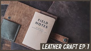 Making A Handmade Leather Journal [upl. by Arfihs]