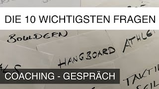 Die 10 wichtigsten Fragen im CoachingGespräch [upl. by Bracci660]