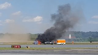 Stunt plane crashes during air show [upl. by Annoled]