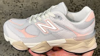 New Balance 9060 Grey Pink Kids Shoes [upl. by Tristam]