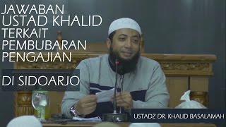 LUAR BIASA Ini Jawaban Bijak dari Ustadz Khalid Basalamah Atas Kejadian Pembubaran Pengajiannya [upl. by Maguire]