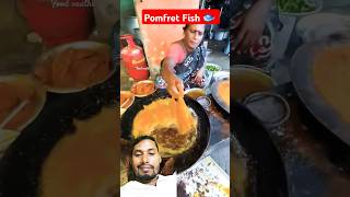 Pomfret Fish fry 🐟😋 cooking youtube short video Love [upl. by Harras]