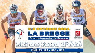 CHAMPIONNATS DE FRANCE SKI DE FOND DÉTÉ  FINALES U15U16U18 [upl. by Sikorski]