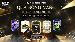 Hướng Dẫn Săn Quà Miễn Phí Tại Sự Kiện Đồng Hành Quả Bóng Vàng  FC Online [upl. by Dave]