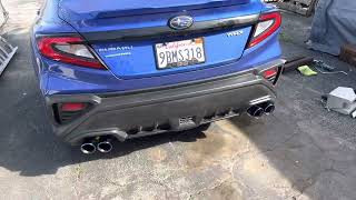 ETS Axleback Resonated Remark Resonated Midpipe vs ETS NonResonated 2022 WRX vs Stock Exhaust [upl. by Antebi431]