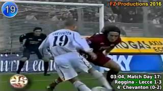 Ernesto Javier Chevantón  34 goals in Serie A Lecce Atalanta 20012011 [upl. by Enyar]