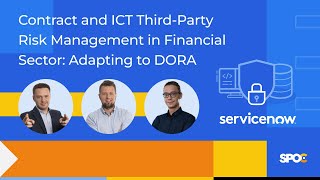 Contract and ICT ThirdParty Risk Management in Finance Adapting to DORA [upl. by Ritchie]