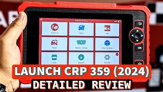 Launch CRP 359 Detailed OBD2 Scanner Review and Complete Guide Cheapest Full System Car Scanner [upl. by Ttreve]