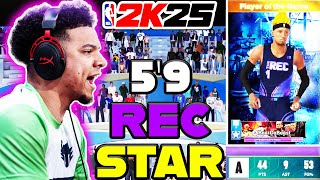 UNLEASHING MY 59 PG REC STAR IN NBA2K25 nba2k [upl. by Caresa]