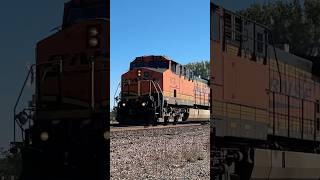 BNSF AC44C4M leading a fast BNSF Grain train bnsftrains bnsfrailway bnsf [upl. by Webber]