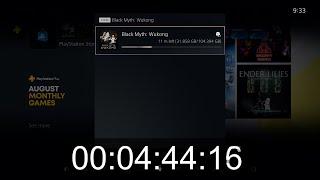 Downloading Black Myth Wukong on PS5 at 1Gbps Airtel Xstream Fiber [upl. by Brentt]