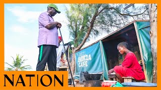 DP Rigathi Gachagua hosts food vendor Asha Chengo at his official residence in Mombasa [upl. by Tnelc640]