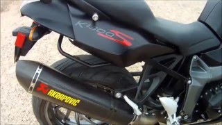 Modded BMW K1300S with CF Full Akrapovic System [upl. by Aynahs]