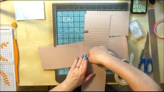 Style 6 File Folder Mini Album Tutorial Part 1 [upl. by Gilpin]