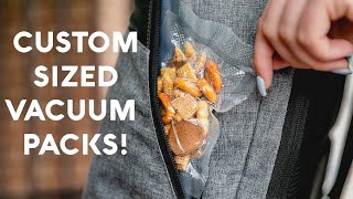 How to make CUSTOM SIZED Vacuum Sealer Packs  Avid Armor [upl. by Ahtivak]