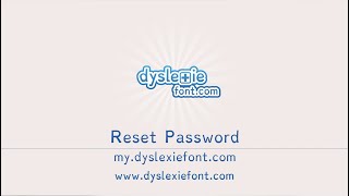 Dyslexie font  Customer portal access [upl. by Ammadas93]