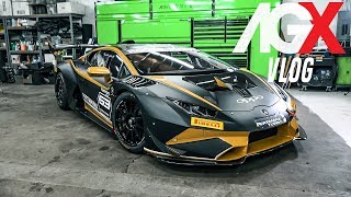 LAMBORGHINI SUPER TROFEO FIRST LOOK AGX VLOG [upl. by Bergh619]