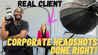 The ULTIMATE Guide to Corporate Headshots  Gear Setup amp Execution [upl. by Nai]