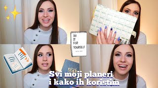 svi moji planeri i kako ih koristim  organizacija 📔✨💕 [upl. by Odella]