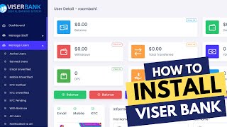 Viser Bank Script Tutorial  How to install ViserBank Digital Banking Script [upl. by Adroj]