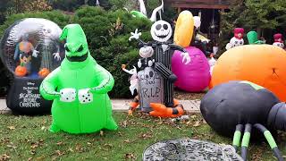 Halloween Inflatable Display 2023 [upl. by Parlin]