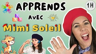 Apprends avec Mimi Soleil  Couleurs Animaux Nombres et bien plus  Vidéos éducatives pour enfants [upl. by Scribner822]