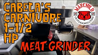 Cabelas Carnivore 112 hp Meat Grinder [upl. by Schaffel520]