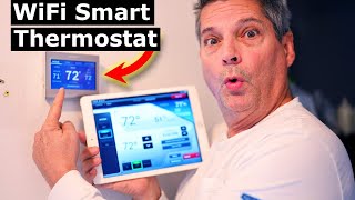 How to Install Honeywell Smart WiFi Thermostat RTH9585WF Wiring [upl. by Savell]