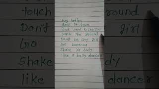 English song lyricsbananzabellydance shorts video [upl. by Howie]